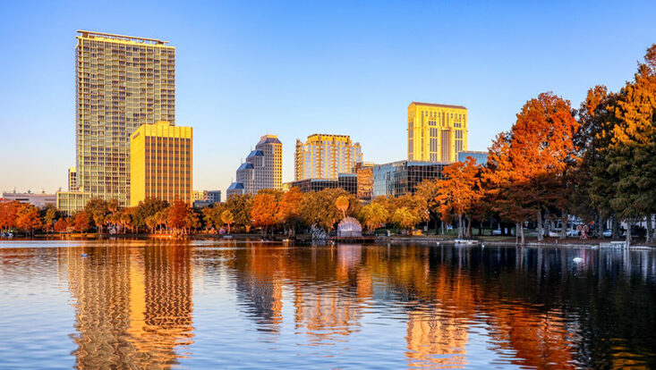 bus trip lake eola orlando