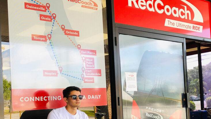 bus stops redcoach florida and texas