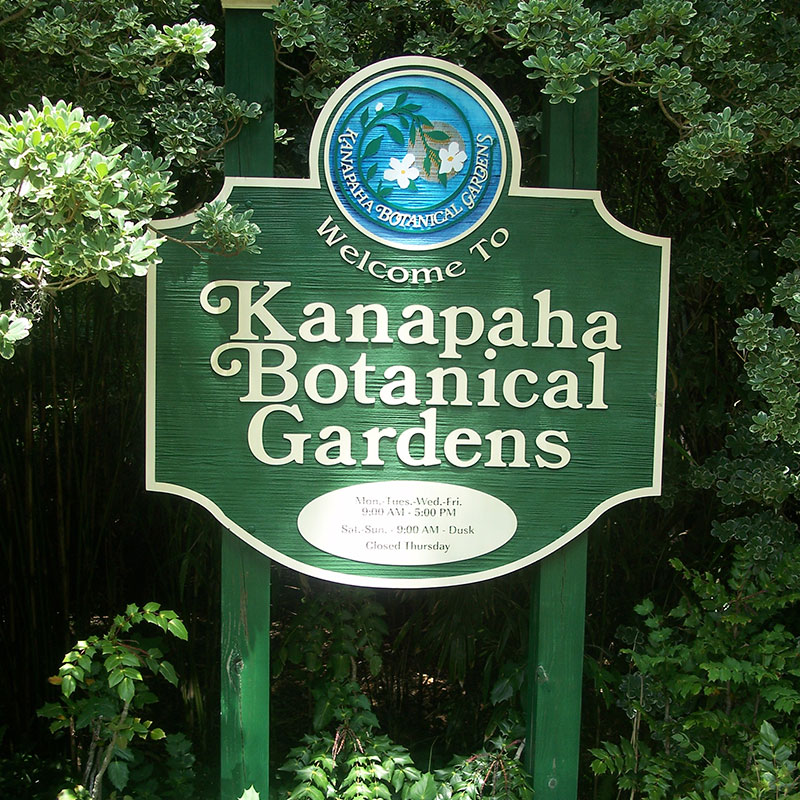 kanapaha botanical gardens sign gainesville. things to do bus trip with RedCoach USA